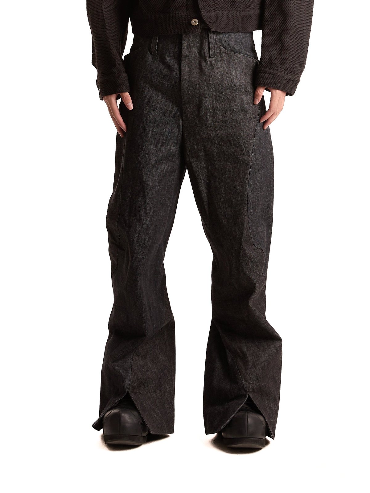 Kozaburo Dexter Flared Raw Denim (Grey)