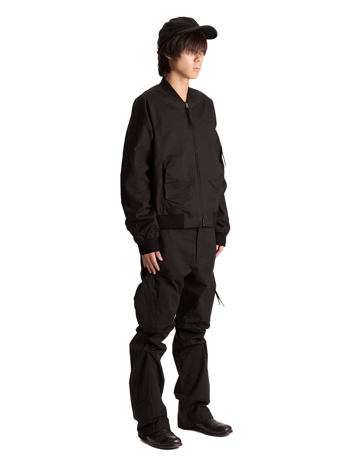 Post Archive Faction Shirring Bomber (Black) — photo 2