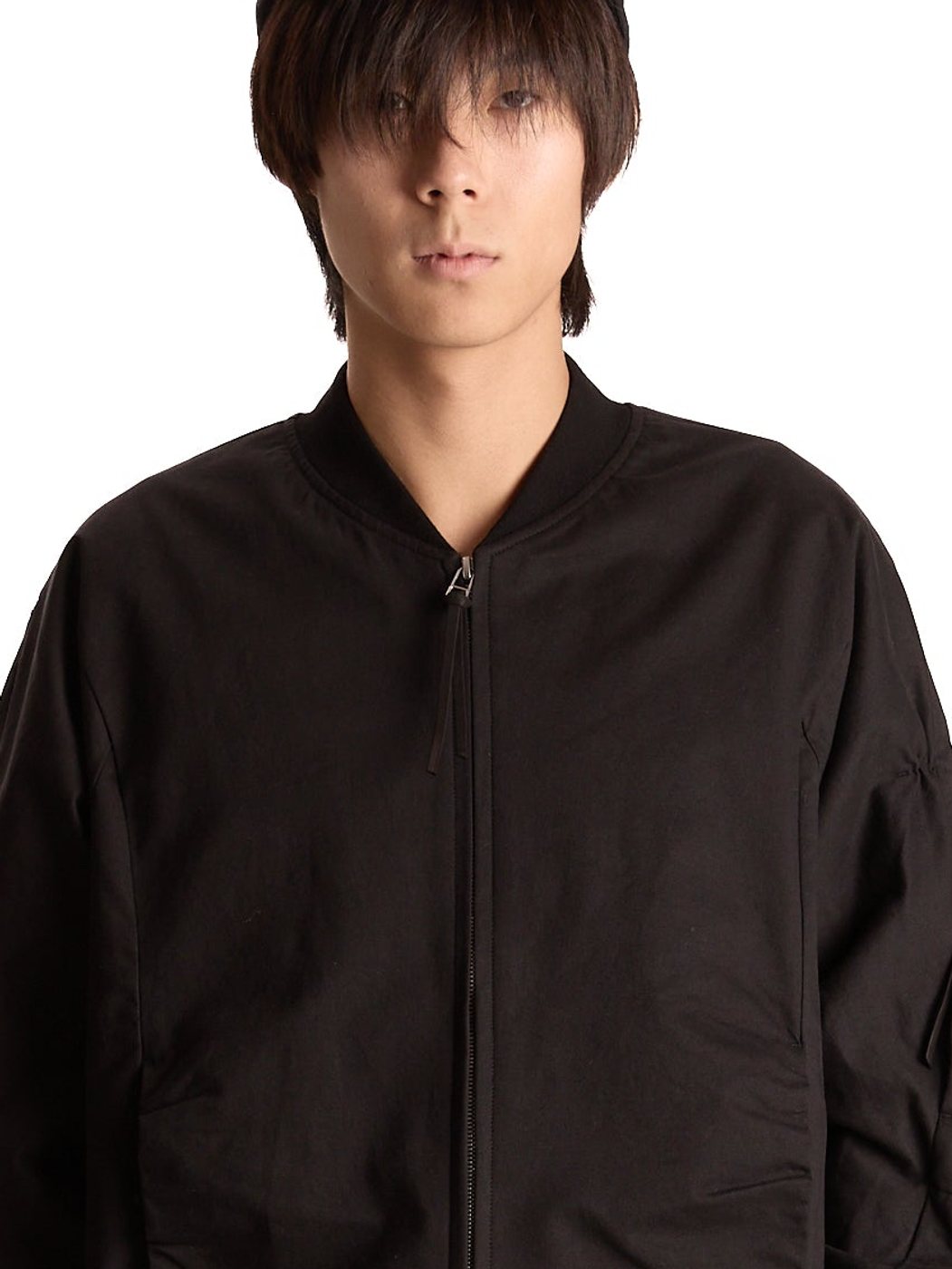 Post Archive Faction Shirring Bomber (Black) — photo 3